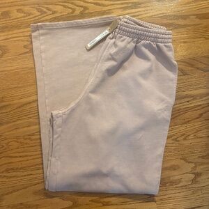 Skims Women's Baggy Boyfriend Fleece Sweatpants S NWT Pink Oversized